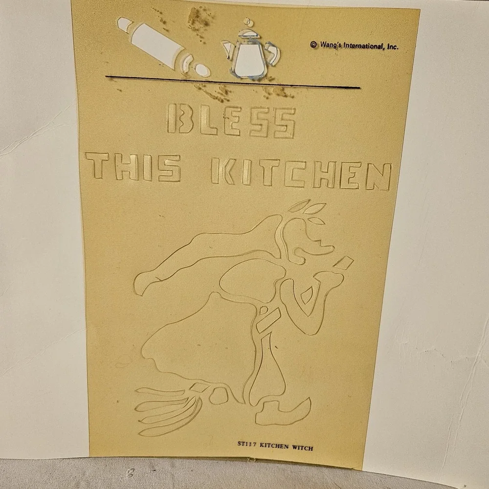 Stencil Country ST117 Kitchen Witch Pre-Cut Stencils + Instructions New